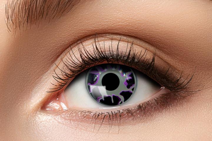 Actual product image Eyecatcher Light Sparkles coloured contact lenses (Violet, Black)