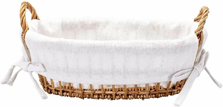 Kadastar Panier à pain Element ovale, marron/blanc
