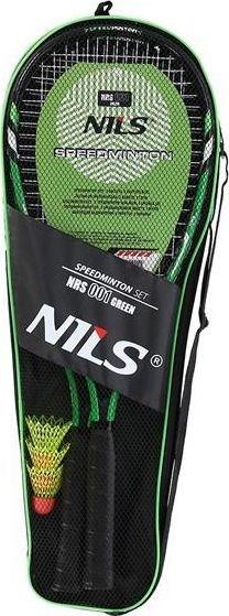 Actual product image Nils Rinkinys for crossminton NRS001 2 rackets + shuttlecocks + žalias case