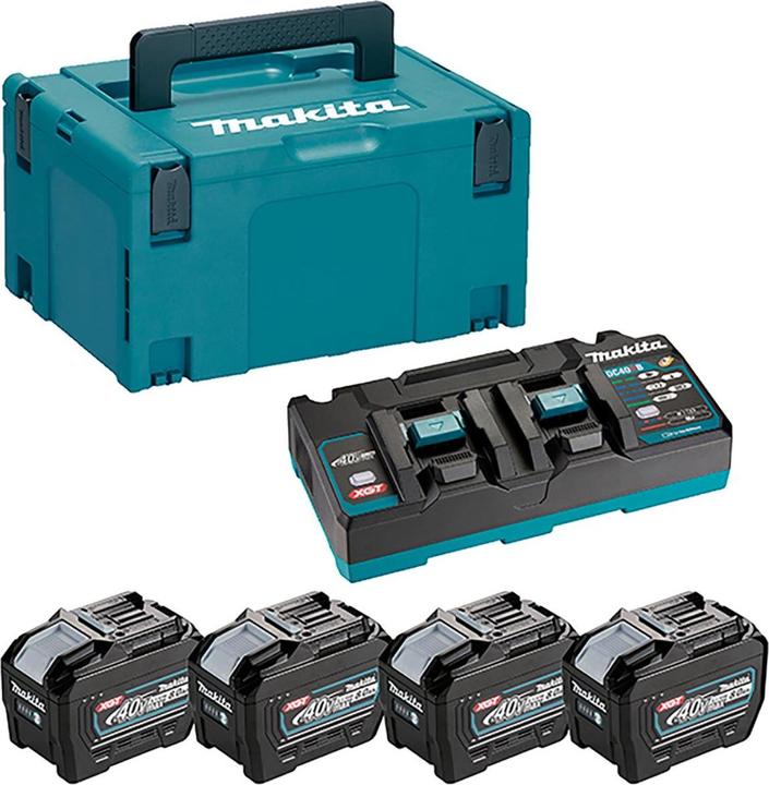Makita ZESTAW ZASILAJĄCY 40V XGT (BL4080Fx4+DC40RB) (40 V)