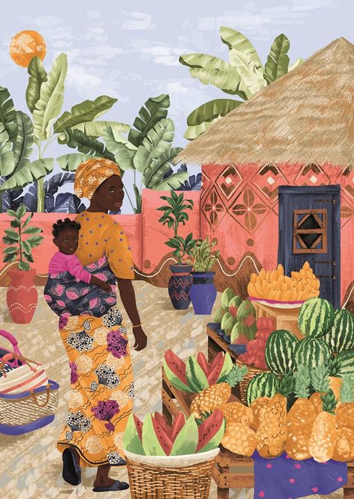 Actual product image Magnolia Puzzle 1000 pieces WAW - Ghana (1000 pieces)