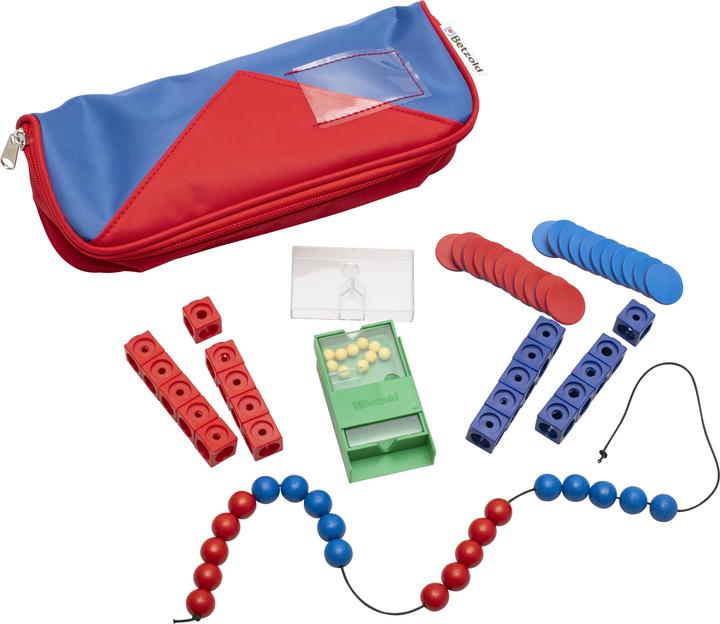 Actual product image Betzold Pupil rake set in pencil case (French)