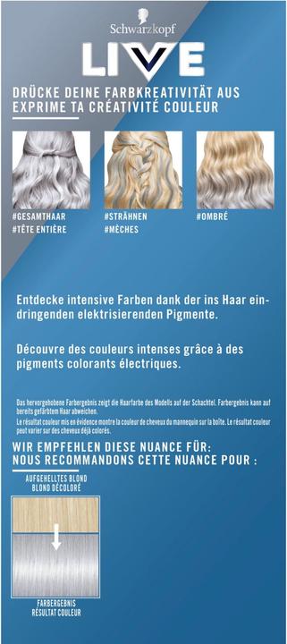 Produktbild Schwarzkopf Live Ultra Brights (98 Steel Silver)