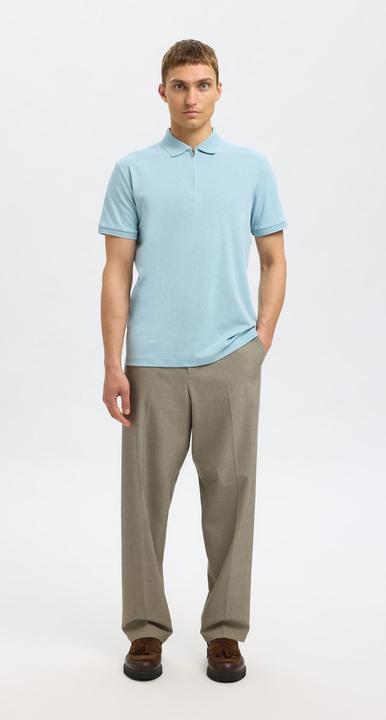 Actual product image Selected Homme Slhfave Zip Ss Polo Noos (S)