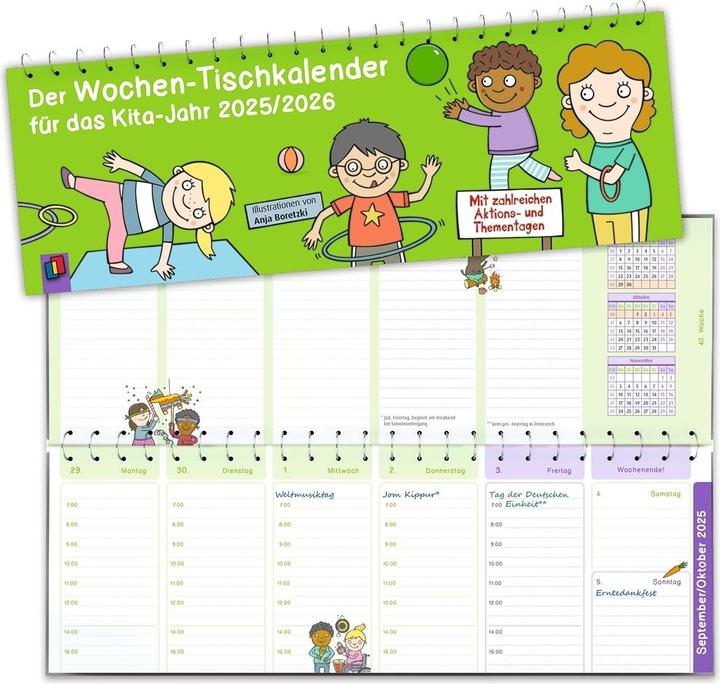 Image du produit Le calendrier hebdomadaire de la crèche pour l'année 2025/2026 (Allemand)