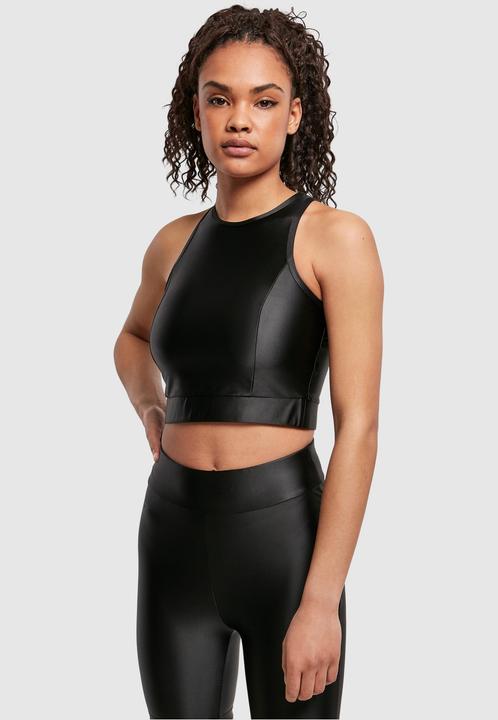 Actual product image Urban Classics Ladies Cropped Shiny Top (XS)