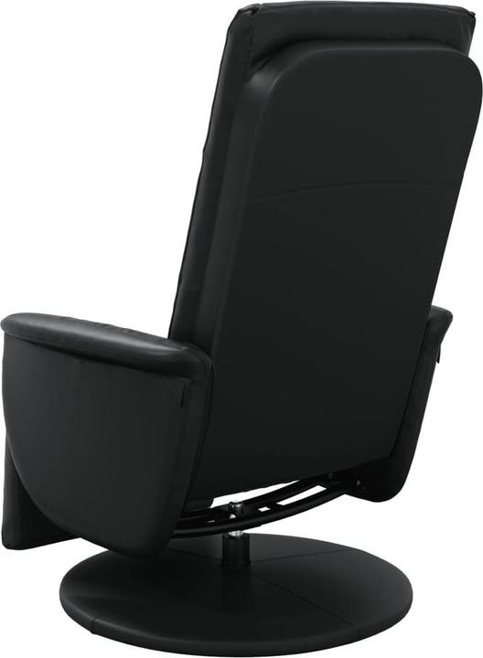 Actual product image VidaXL Massage chair with footrest black imitation leather, colour