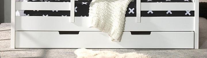 Produktbild Vipack Hausbett mit Dach Kiefer inkl. Ausziehkasten (90 x 200 cm)