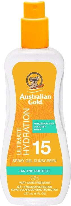 Actual product image Australian Gold Spray Gel Clear (Sun spray, Sun gel, SPF 15, 237 ml)
