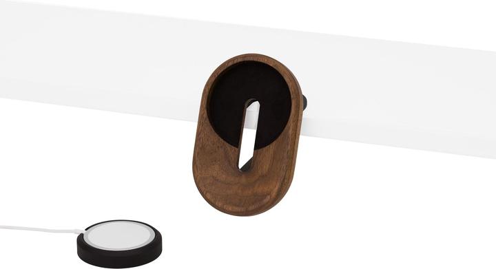 Produktbild Oakywood MagSafe iPhone Desk Shelf Mount - Multifunktionale iPhone-Halterung - am Regal montiert - Walnuss -