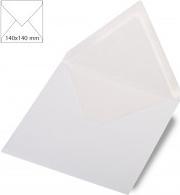 Actual product image Rayher Envelope square, met., FSC Mix Credit, white m (140 x 140 mm, 5 x)