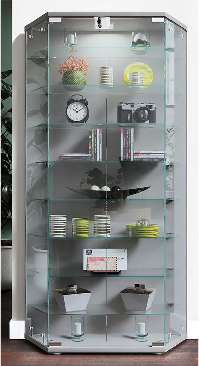 Actual product image VCM Wood Glass Stand Display Case Shelf Cenila XL (83 x 17 x 114 cm)