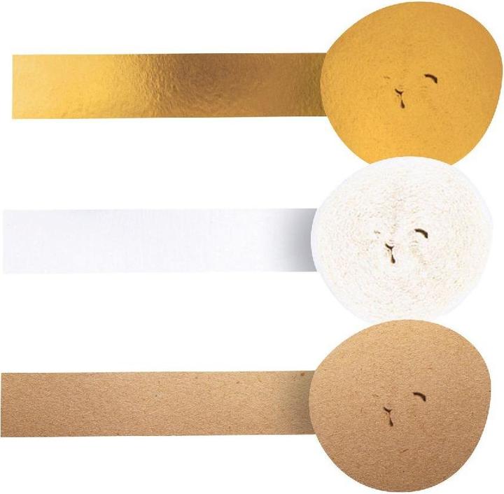 Immagine prodotto Amscan 3 stelle filanti di carta crespa per matrimonio / foil 5 cm