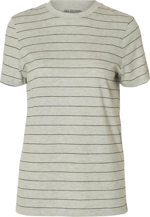 Selected Femme Gestreiftes Baumwoll T-Shirt