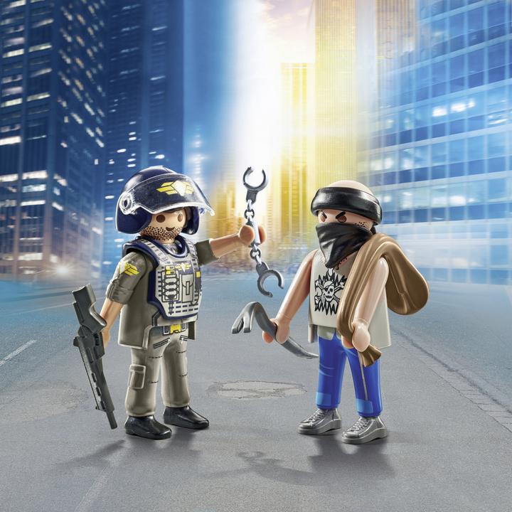Immagine prodotto Playmobil DuoPack SWAT & Bandit (71505, Playmobil Città d'azione)