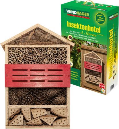 Image du produit Windhager Hôtel Insect 5 étoiles (Chansons accrocheuses, Chrysanthèmes, Bourdons, Abeilles sauvages, Coccinelles)