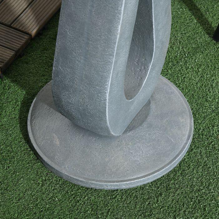 Produktbild Swisshandel24 Vogeltränke, Vogelbad mit Ständer, Stein-Look, Grau