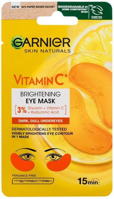 Immagine prodotto Garnier Skin Naturals Vitamin C Brightening Eye Mask - Maschera per gli occhi illuminante con vitamina C