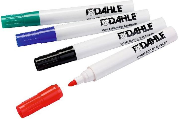 Dahle Whiteboard-Marker-Set 95050 sortiert VE=4 Stück (Grün, Blau, Schwarz, Rot, 2 mm, 4 x)