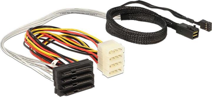 Immagine prodotto Delock Cavo Mini SAS HD x 4 SFF 8643 maschio > 4 x SAS 29 Pin SFF 8482 femmina