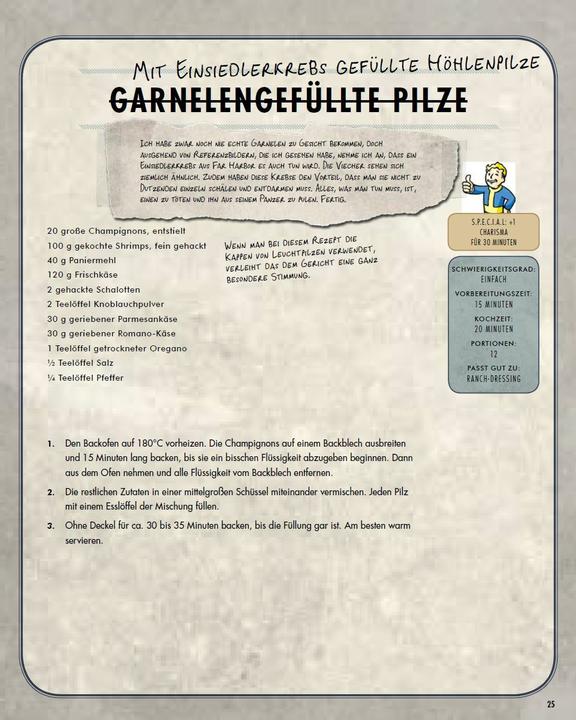 Actual product image Panini Fallout: Das offizielle Kochbuch für Vaultbewohner (German, Victoria Rosenthal, Andreas Kasprzak, 2018)