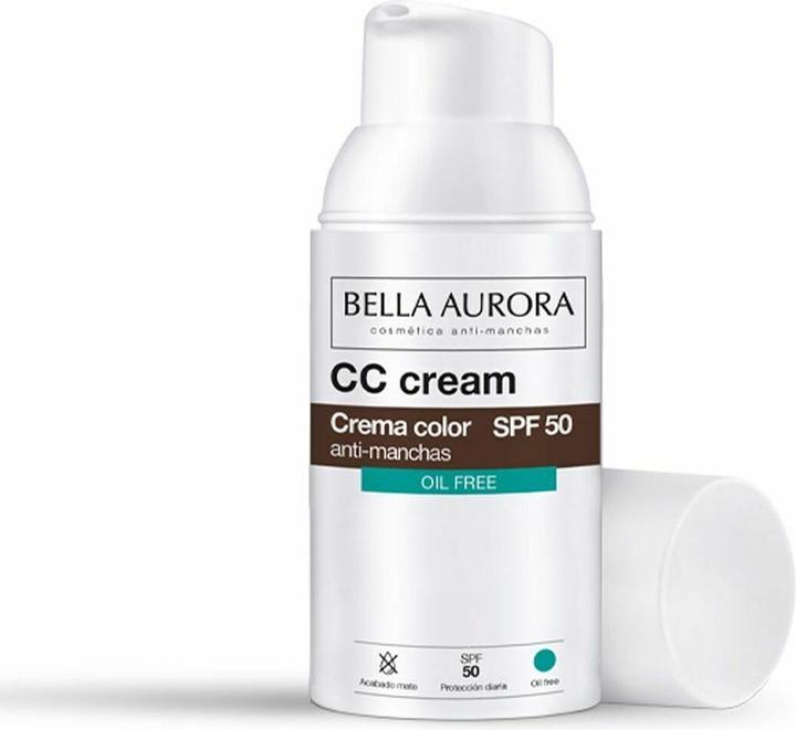 Bella Aurora CC CREAM anti-manchas oil free SPF50 30ml