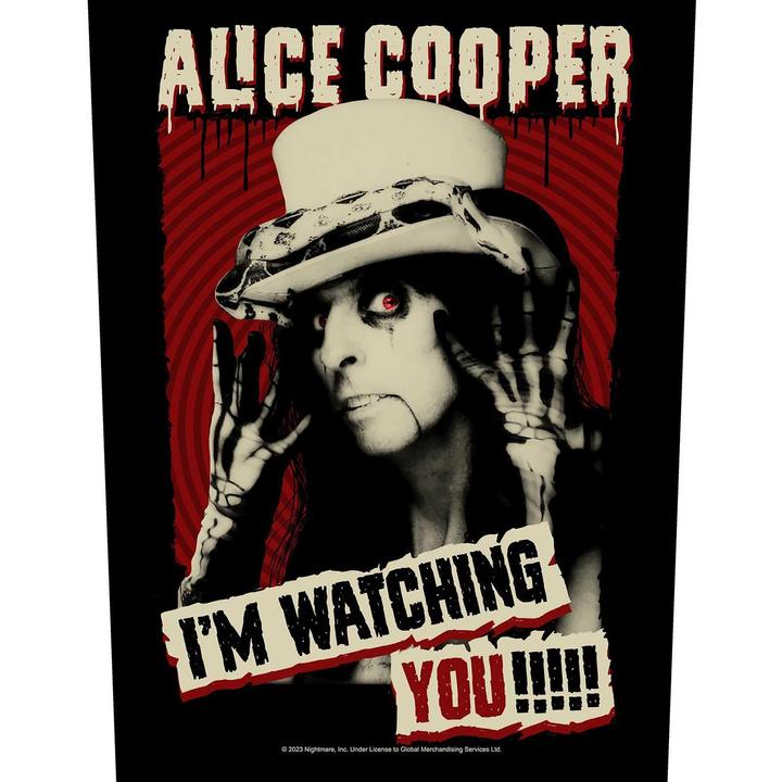 Actual product image Alice Cooper I'm Watching You Patch (1 x)
