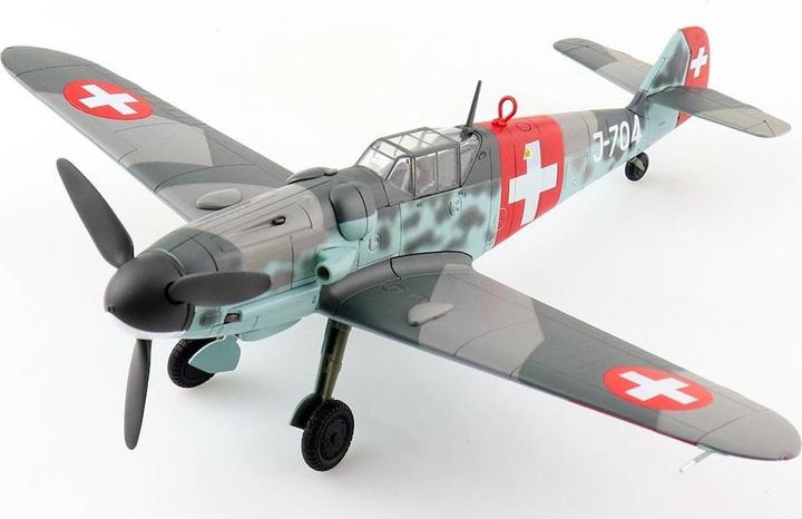 Immagine prodotto Hobby Master Messerschmitt BF 109G-6, SCALA 1:48, J-704 Fliegerkompanie 7 Swiss Air Force. Me