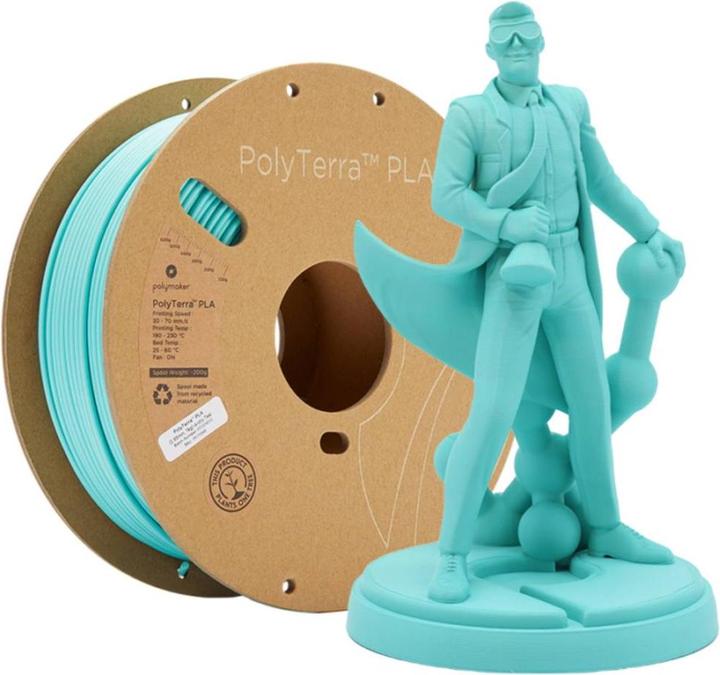 Image du produit Polymaker PolyTerra (PLA, 1.75 mm, 1000 g, Turquoise)