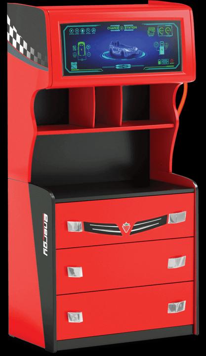 Actual product image Cilek Champion Racer gas station chest of drawers (79 x 42 x 155 cm)