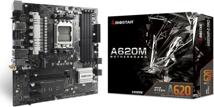Immagine prodotto Biostar MB A620MP-E Pro (A620,AM5,mATX,AMD) (AM5, AMD A620, mATX)