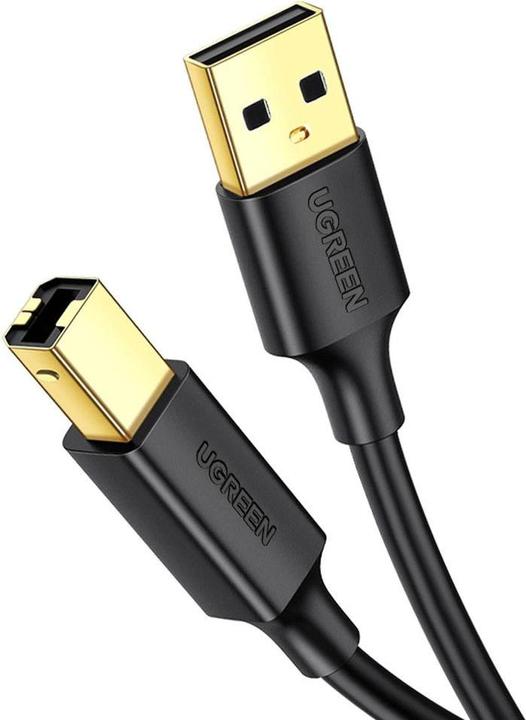 Productafbeelding Ugreen US135 USB 2.0 AB printerkabel 5m - zwart (5 m, USB 2.0)