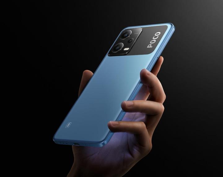 Actual product image Xiaomi Poco X5 (128 GB, Blue, 6.67", Hybrid Dual SIM, 48 Mpx, 5G)