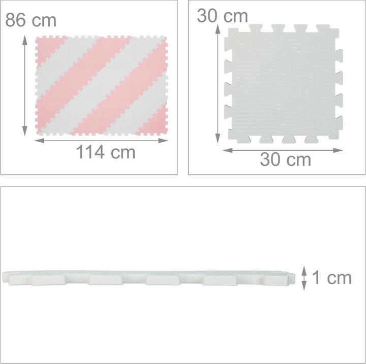 Actual product image Relaxdays Puzzle mat (30 x 30 x 1 cm)