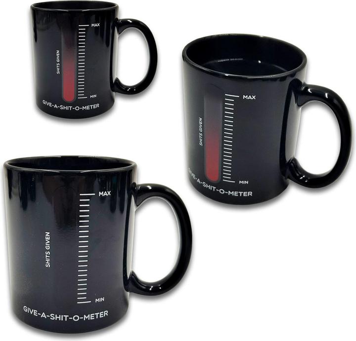 Image du produit Mad Monkey Tasse Give a Shit avec changement de couleur par la chaleur (300 ml, 1 x)