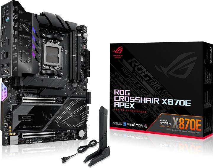 Actual product image ASUS Rog Crosshair X870e Apex (AM5, AMD X870, ATX)