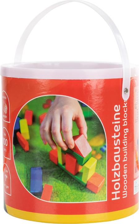Actual product image Idena Wooden blocks in bucket 100s FSC100%