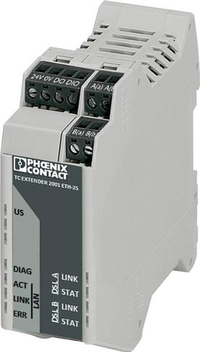 Produktbild Phoenix Contact Zweite Generation: Unmanaged Ethernet-Extender TC EXTENDER 2001 ETH-2S 2702409 18