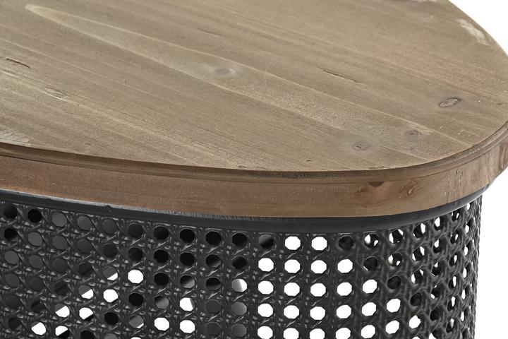 Produktbild DKD Home Decor Console 90,5 x 39 x 78 cm Fir Black Metal Brown