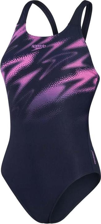Actual product image Speedo Womens/Ladies Hyper Boom Placement Muscleback One Piece Swimsuit (34 D)