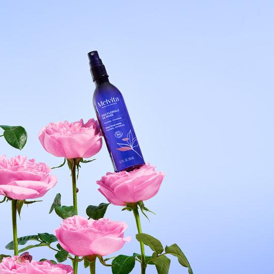 Produktbild Melvita Damaszener Rosen-Blütenwasser Spray (Mizellenwasser, 200 ml)