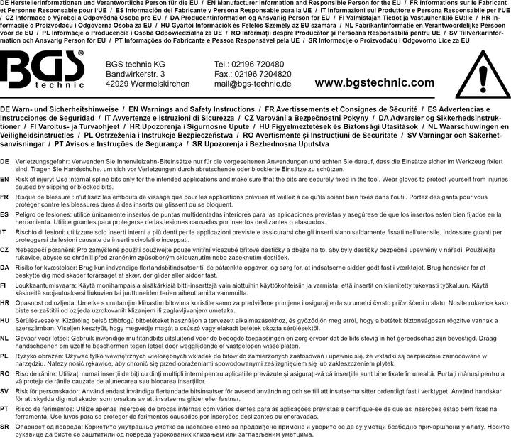 Produktbild BGS Bit-Einsatz-Satz (M16, M4, M12, M6, M5, M14, M10, M8)