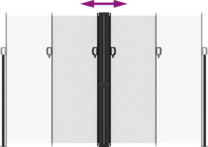 Actual product image VidaXL Extendable side awning (2.20 m)