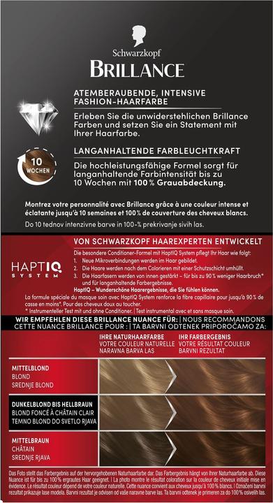 Image du produit Schwarzkopf Brillance Crème colorante intensive (864 Marron chevreuil)