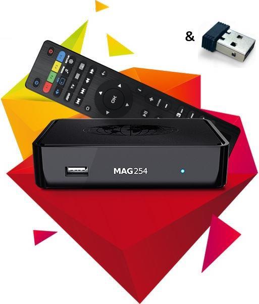 Produktbild infomir MAG 254 & WiFi Adapter