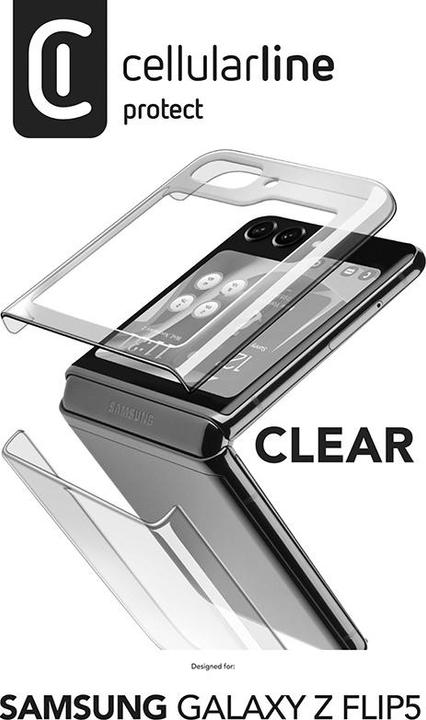 Actual product image Cellularline Clear Case (Samsung Galaxy Z Flip 5G)