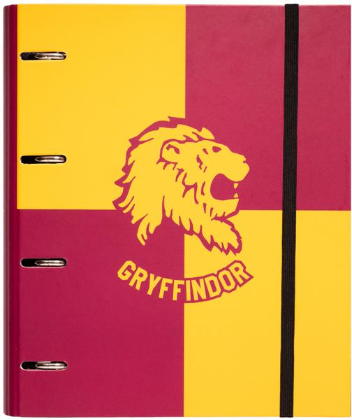 Actual product image Grupo Erik Harry Potter - Classeur Premium à 4 anneaux avec élastique Gryffondor