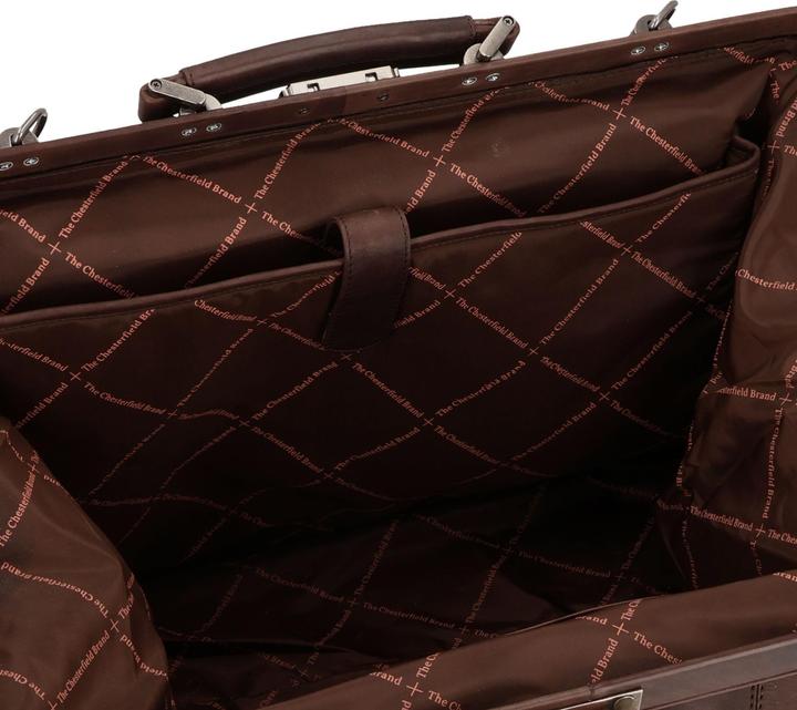 Produktbild The Vegan Cow Chesterfield Brand Leren Weekendtas Bruin Corfu (41.90 l)