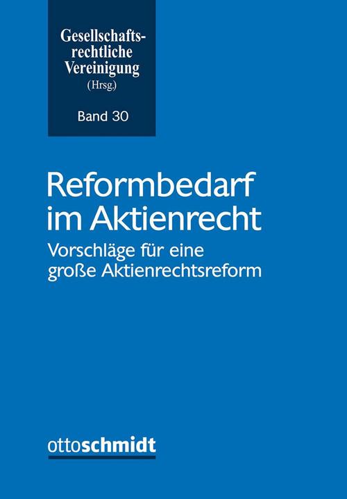 Actual product image Reformbedarf im Aktienrecht (German, Association under company law, 2024)