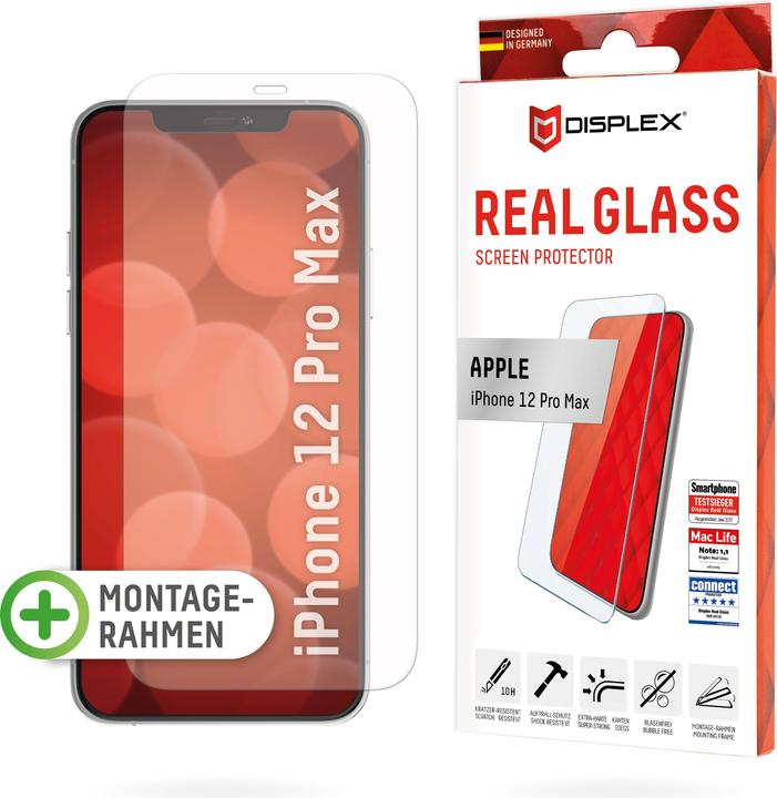 Produktbild Displex Real Glass, 2D Panzerglas (1 Stück, Apple iPhone 12 Pro Max)